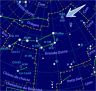 Positions des galaxies M81 et M82 sur la carte du ciel
